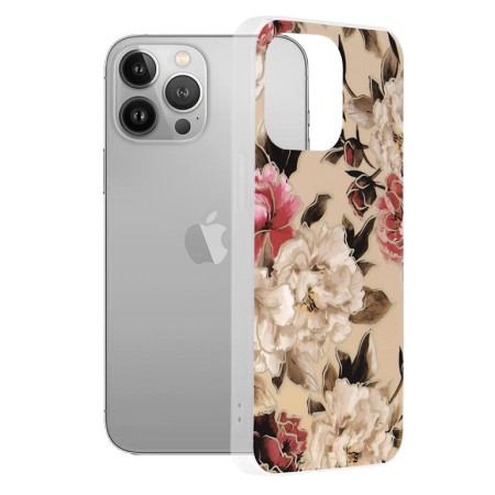 Husa pentru iPhone 13 Pro - Techsuit Marble Series - Mary Berry Nude