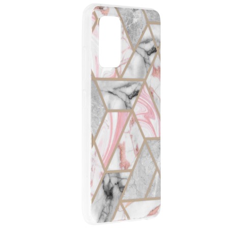 Husa pentru Samsung Galaxy A32 4G - Techsuit Marble Series - Pink Hex