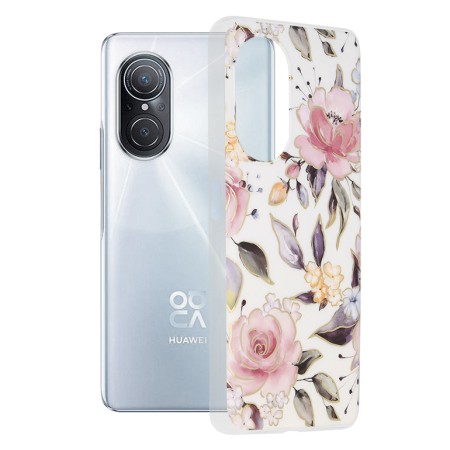 Husa pentru Huawei nova 9 SE - Techsuit Marble Series - Chloe White