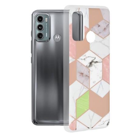 Husa pentru Motorola Moto G60 - Techsuit Marble Series - Purple Hex