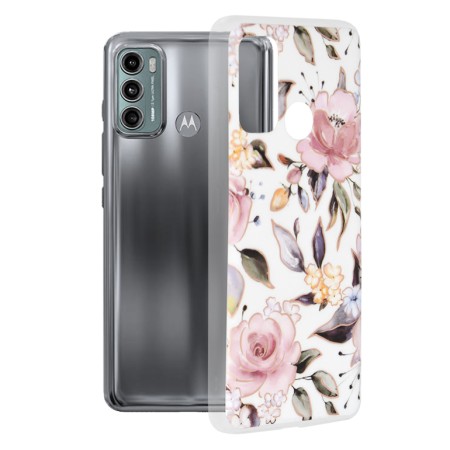 Husa pentru Motorola Moto G60 - Techsuit Marble Series - Chloe White