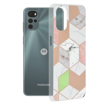 Husa pentru Motorola Moto G22 - Techsuit Marble Series - Purple Hex