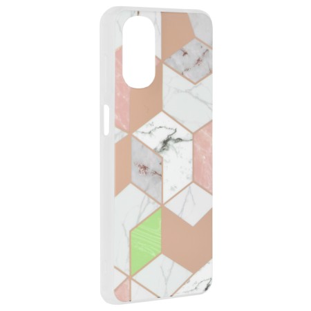 Husa pentru Motorola Moto G22 - Techsuit Marble Series - Purple Hex