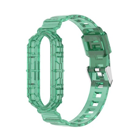 Curea pentru Xiaomi Mi Band 5 / 5 NFC / 6 / 6 NFC / Amazfit Band 5 - Techsuit Watchband (W017) - Dark Green