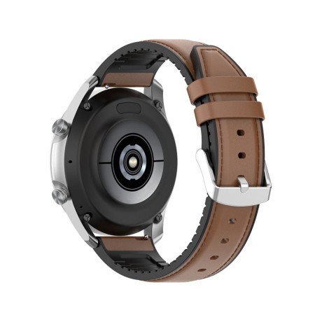 Curea pentru Samsung Galaxy Watch (46mm) / Gear S3, Huawei Watch GT / GT 2 / GT 2e / GT 2 Pro / GT 3 (46 mm) - Techsuit Watchband 22mm (W007) - Brown