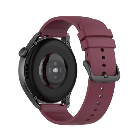 Curea pentru Samsung Galaxy Watch (46mm) / Gear S3, Huawei Watch GT / GT 2 / GT 2e / GT 2 Pro / GT 3 (46 mm) - Techsuit Watchband 22mm (W001) - Dark Red