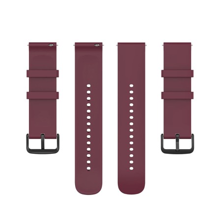 Curea pentru Samsung Galaxy Watch (46mm) / Gear S3, Huawei Watch GT / GT 2 / GT 2e / GT 2 Pro / GT 3 (46 mm) - Techsuit Watchband 22mm (W001) - Dark Red