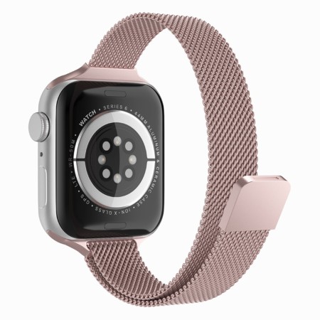 Curea pentru Apple Watch 1/2/3/4/5/6/7/8/9/SE/SE 2/Ultra/Ultra 2 (42/44/45/49mm) - Techsuit Watchband (W034) - Pink