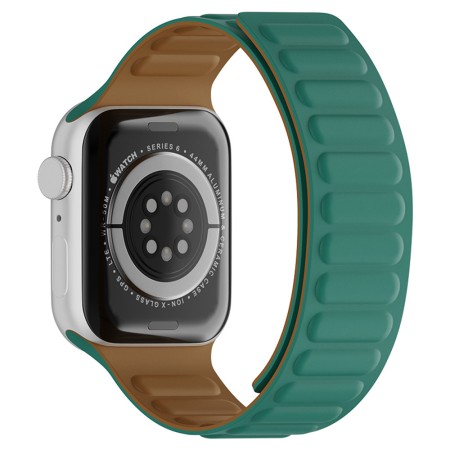 Curea pentru Apple Watch 1/2/3/4/5/6/7/8/9/SE/SE 2/Ultra/Ultra 2 (42/44/45/49mm) - Techsuit Watchband (W035) - Turquoise