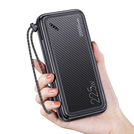 Baterie Externa 20000mAh, 3xType-C, Micro-USB, 2xUSB - USAMS (US-CD168) - Black