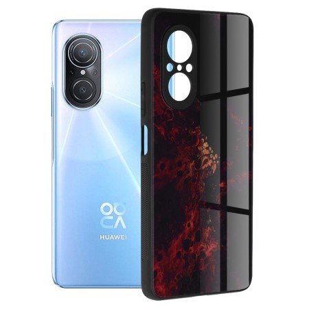 Husa pentru Huawei nova 9 SE - Techsuit Glaze Series - Red Nebula