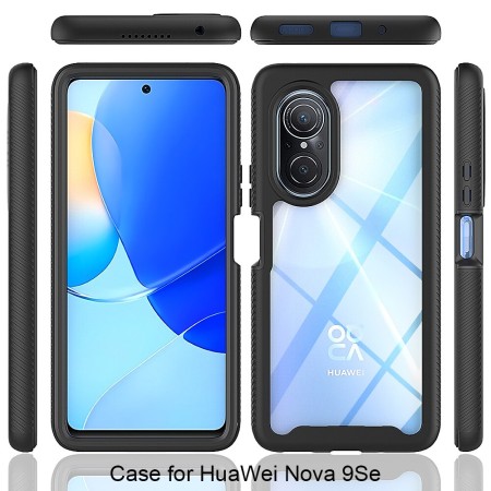 Husa pentru Huawei nova 9 SE + Folie - Techsuit Defense360 Pro - Black