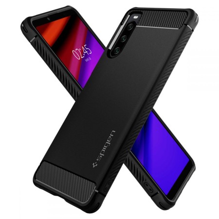 Husa pentru Sony Xperia 10 IV - Spigen Rugged Armor - Black