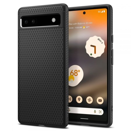 Husa pentru Google Pixel 6a - Spigen Liquid Air - Matte Black