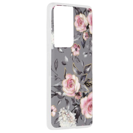 Husa pentru Samsung Galaxy S21 Ultra 5G - Techsuit Marble Series - Bloom of Ruth Gray