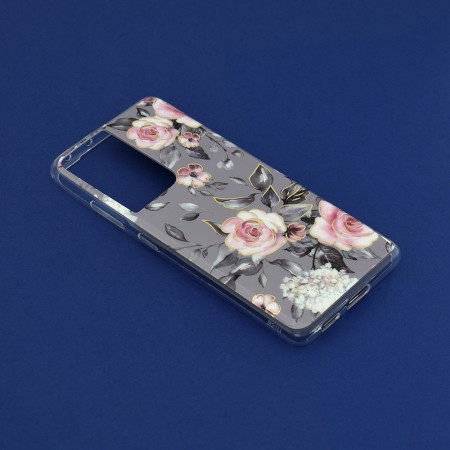 Husa pentru Samsung Galaxy S21 Ultra 5G - Techsuit Marble Series - Bloom of Ruth Gray