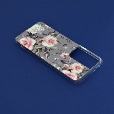 Husa pentru Samsung Galaxy S21 Ultra 5G - Techsuit Marble Series - Bloom of Ruth Gray