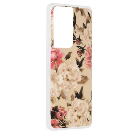 Husa pentru Samsung Galaxy S21 Ultra 5G - Techsuit Marble Series - Mary Berry Nude