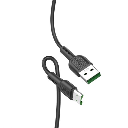 Cablu de Date USB la Micro USB 20W, 4A, 1m - Hoco Surge (X33) - Black