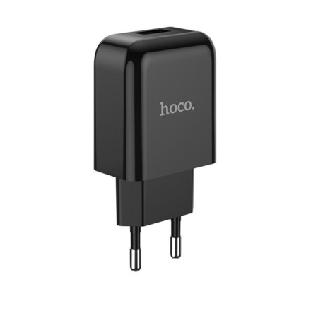 Incarcator USB-A, 10W, 2.1A + Cablu Type-C - Hoco Vigour (N2) - Black