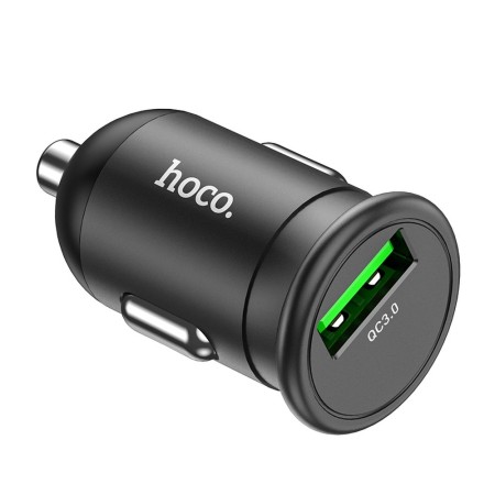 Incarcator Auto USB-A, QC 3.0, 18W, 3A - Hoco (Z43 Mighty) - Black