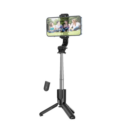 Selfie Stick Tripod Bluetooth, 60cm - Hoco Tripod Mount Figure (K17) - Black