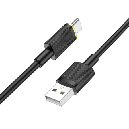 Cablu de Incarcare USB-A la Type-C PD 15W, 3A, 1.2m - Hoco (U109) - Black