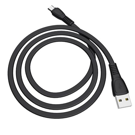 Cablu de Date USB-A la Micro-USB 12W, 2.4A, 1m - Hoco Noah (X40) - Black