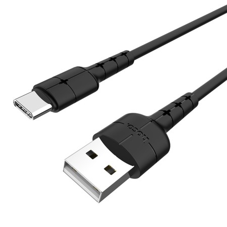 Cablu de Date USB-A la Type-C 10W, 2A, 1.2m - Hoco Star (X30) - Black