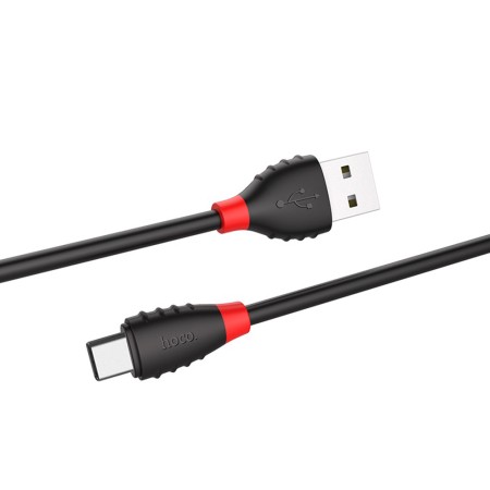 Cablu de Date USB-A la USB Type-C 10W, 2.4A, 1.2m - Hoco Excellent charge (X27) - Black