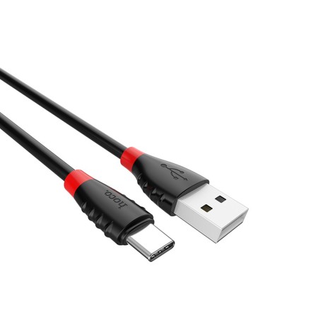 Cablu de Date USB-A la USB Type-C 10W, 2.4A, 1.2m - Hoco Excellent charge (X27) - Black