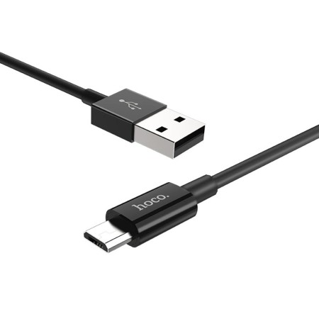 Cablu de Date USB la Micro-USB 15W, 3A, 1m - Hoco Skilled (X23) - Black