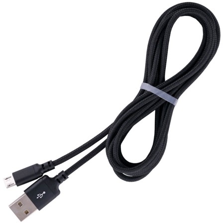 Cablu de Date USB-A la Micro-USB 2.4A, 2m - Hoco Times Speed (X14) - Black