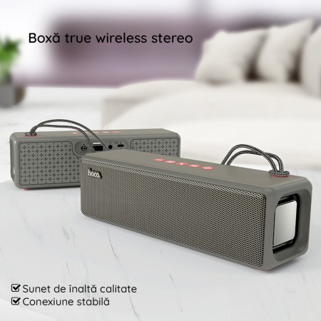 Boxa Portabila Bluetooth 5.0, 2x5W - Hoco Bounce (HC3) - Black