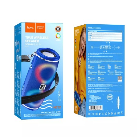 Boxa Portabila Bluetooth 5.0, 10W - Hoco Hoco Sports (HC12) - Blue