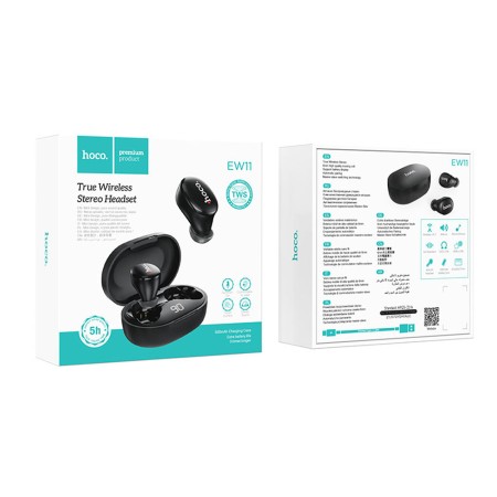 Casti Bluetooth Wireless - Hoco Melody (EW11) - Black