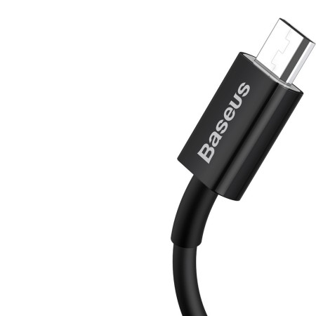 Cablu de Date USB la Micro-USB 2A, 1m - Baseus Superior (CAMYS-01) - Black