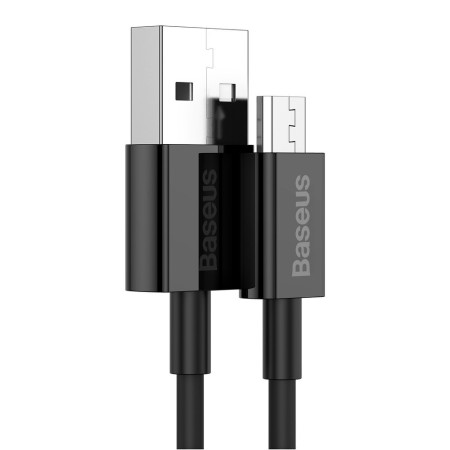 Cablu de Date USB la Micro-USB 2A, 1m - Baseus Superior (CAMYS-01) - Black