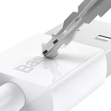 Cablu de Date USB la Micro-USB 2A, 1m - Baseus Superior Series (CAMYS-02) - White