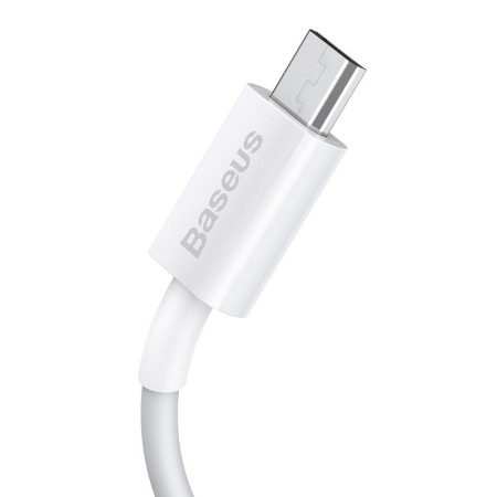 Cablu de Date USB la Micro-USB 2A, 1m - Baseus Superior Series (CAMYS-02) - White