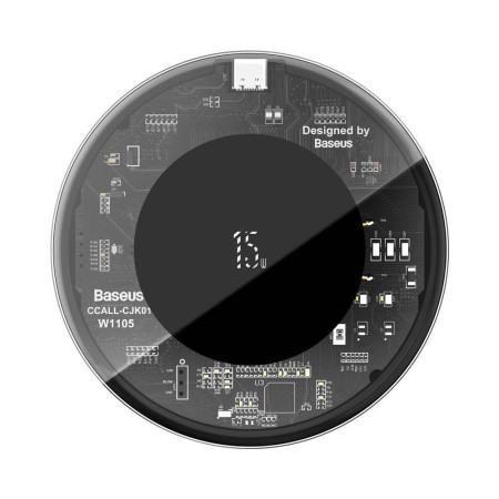 Incarcator Wireless 15W - Baseus (WXJK-BA02) - Clear