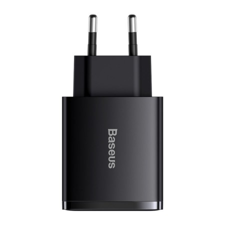 Incarcator Priza USB-C PD30W, 2xUSB-A QC3A - Baseus Compact (CCXJ-E01) - Black