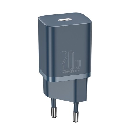 Incarcator Priza Type-C PD20W + Cablu Lightning - Baseus Super SI (TZCCSUP-B03) - Blue