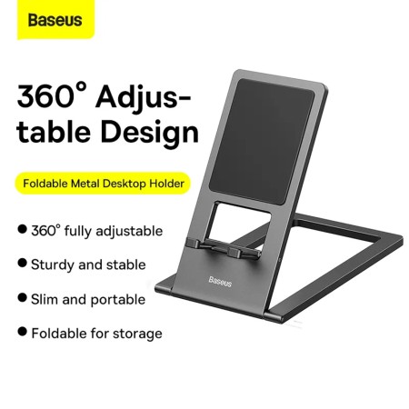 Suport Birou Telefon / Tableta - Baseus Foldable (LUKP000013) - Gray