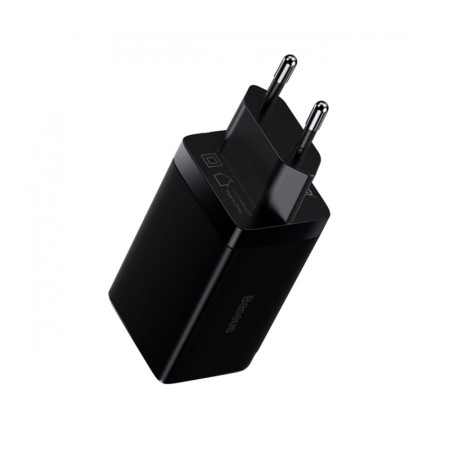 Incarcator Priza USB, 2xType-C, PD65W, 4.5A + Cablu Type-C - Baseus GaN3 Pro (CCGP050101) - Black