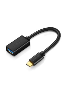 Adaptor OTG USB 3.0 la Type-C 5Gbps, 15cm - Ugreen (30701) - Black