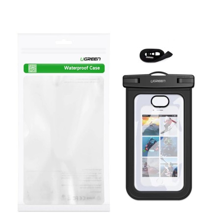 Husa Waterproof pentru Telefon 6 inch - Ugreen (50919) - Black