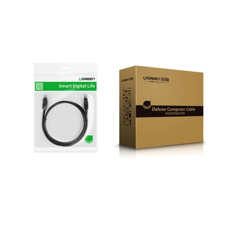 Cablu de Internet RJ45 la RJ45 Cat 6 1000Mbps, 0.5m - Ugreen (20158) - Black