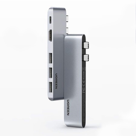 Hub 3xUSB, 3xUSB-C, HDMI, PD100W - Ugreen (60559) - Gray