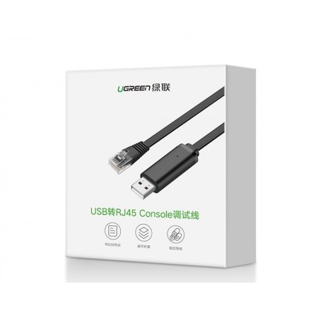 Cablu de Internet USB-A la RJ45 3m - Ugreen (60813) - Black